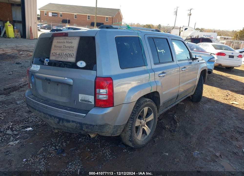 2017 JEEP PATRIOT HIGH ALTITUDE 4X4 VIN: 1C4NJRFB0HD176230