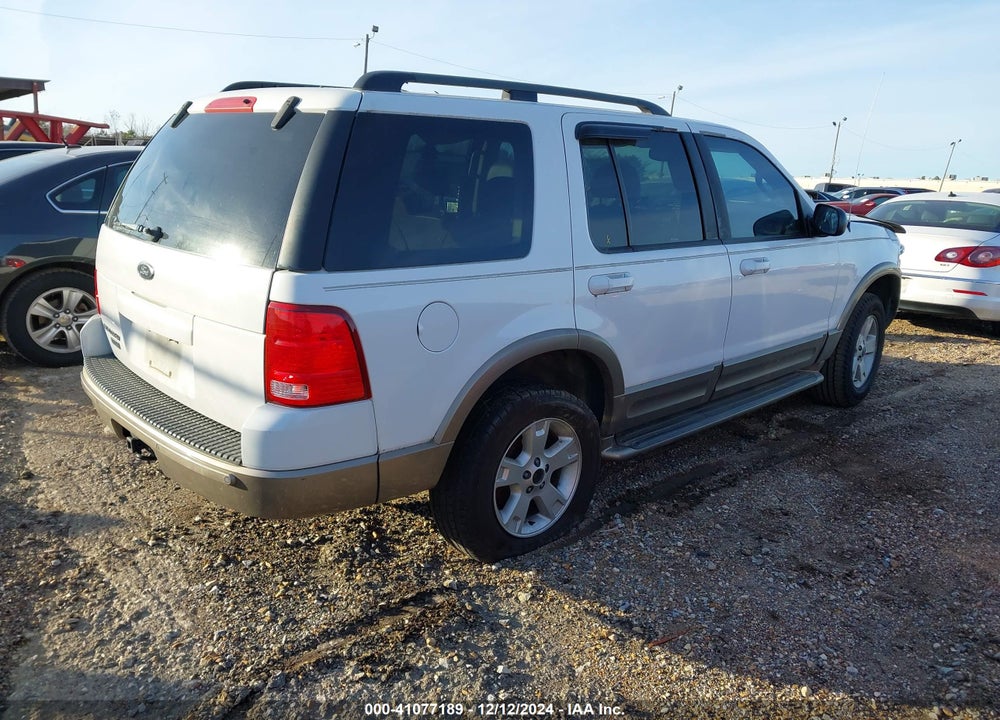 2003 FORD EXPLORER EDDIE BAUER VIN: 1FMZU64K63UB39438