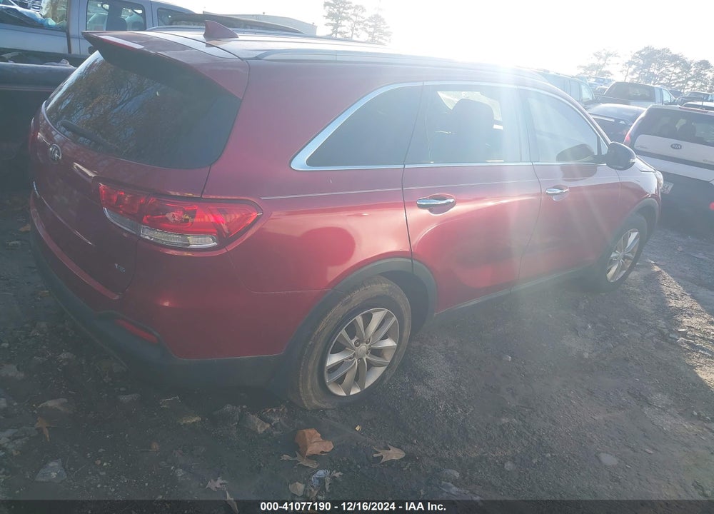 2016 KIA SORENTO 3.3L LX VIN: 5XYPG4A59GG026497