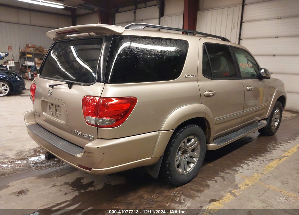 2007 TOYOTA SEQUOIA LIMITED V8 VIN: 5TDBT48A97S277824