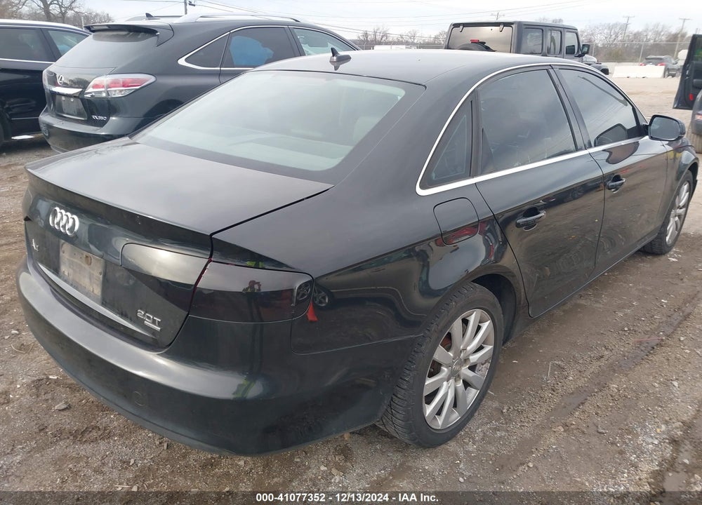 2013 AUDI A4 2.0T PREMIUM VIN: WAUBFAFL1DN004689