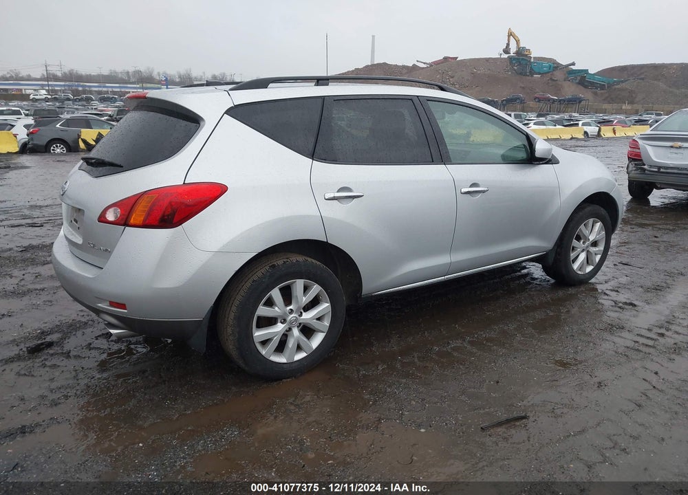 2009 NISSAN MURANO SL VIN: JN8AZ18W19W159990