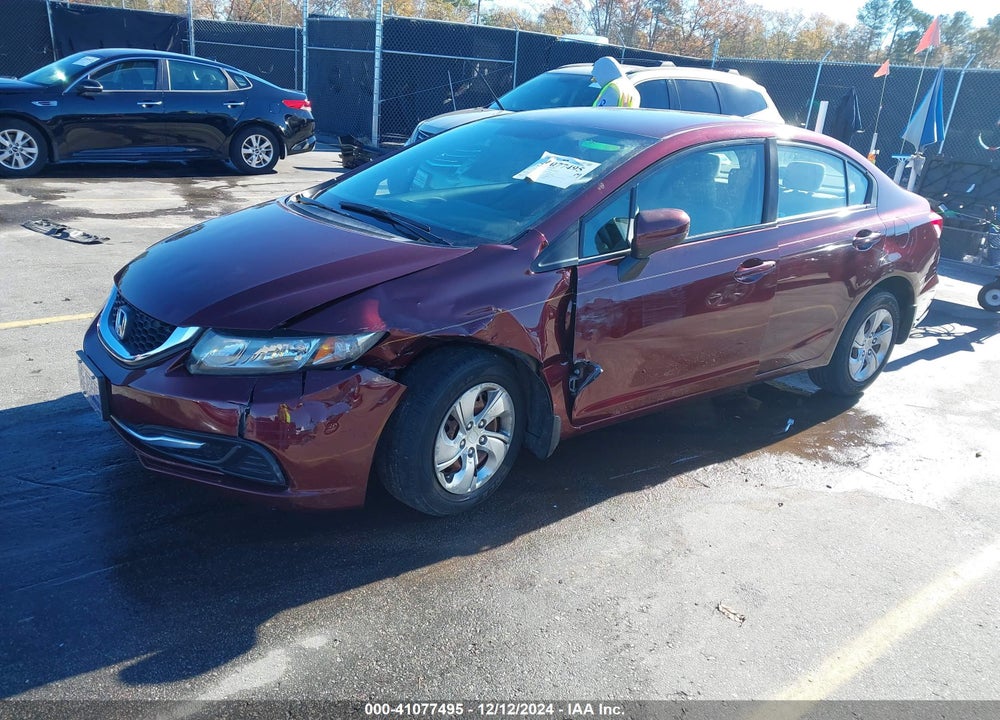 2015 HONDA CIVIC LX VIN: 19XFB2F53FE011383