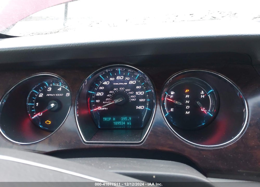 2010 FORD TAURUS SEL VIN: 1FAHP2HW3AG165509