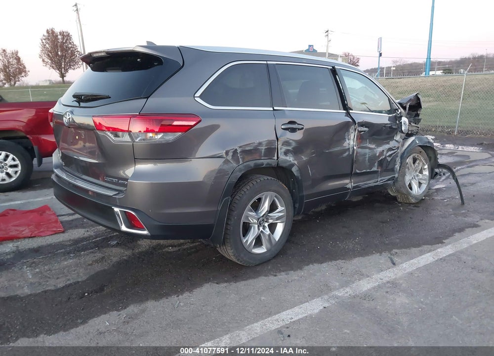 2017 TOYOTA HIGHLANDER LIMITED VIN: 5TDDZRFH6HS390443