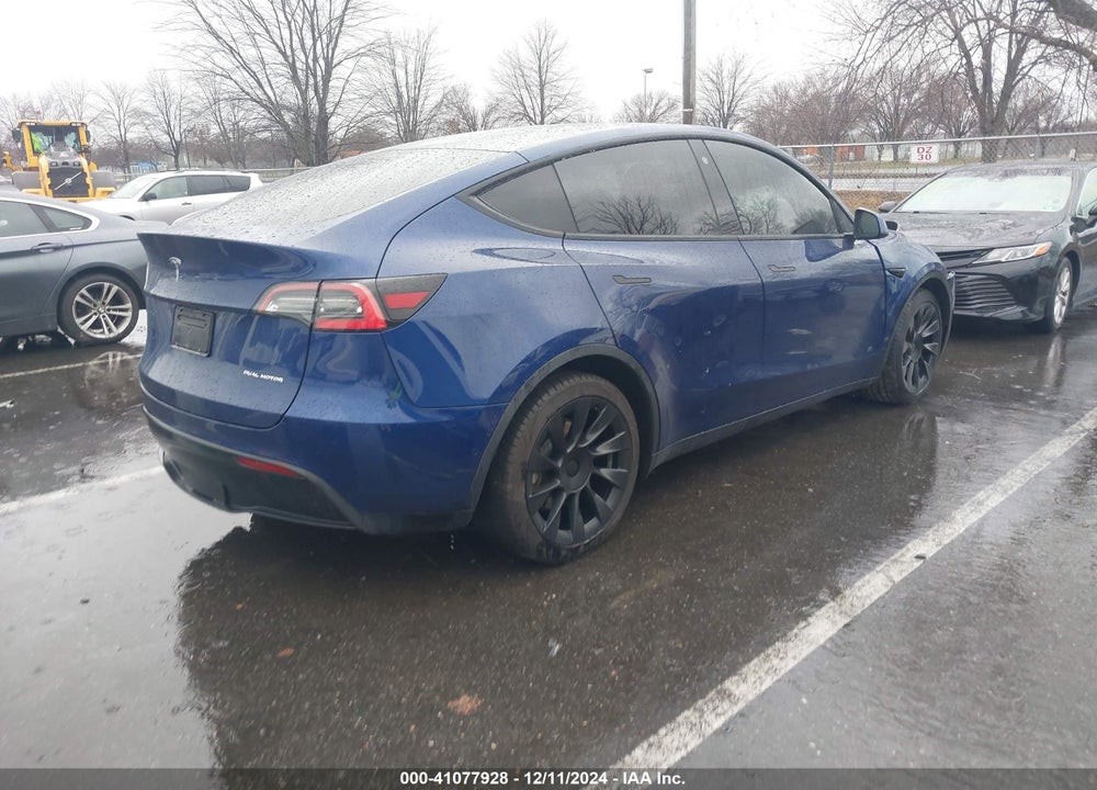 2021 TESLA MODEL Y LONG RANGE DUAL MOTOR ALL-WHEEL DRIVE VIN: 5YJYGDEE4MF121132