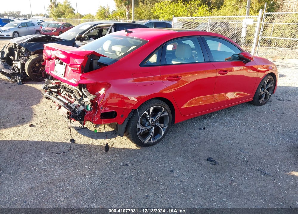 2023 AUDI A3 PREMIUM PLUS 40 TFSI QUATTRO S TRONIC VIN: WAUHUDGYXPA076918