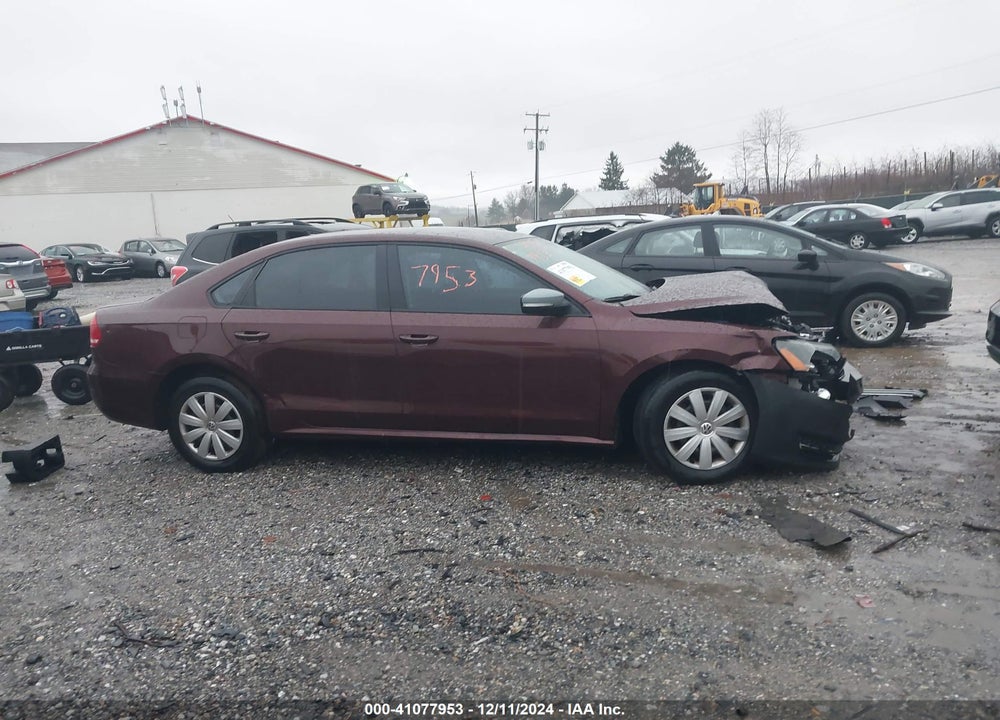 2012 VOLKSWAGEN PASSAT 2.5L S VIN: 1VWAP7A37CC065591