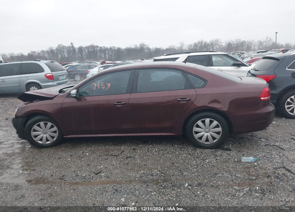 2012 VOLKSWAGEN PASSAT 2.5L S VIN: 1VWAP7A37CC065591