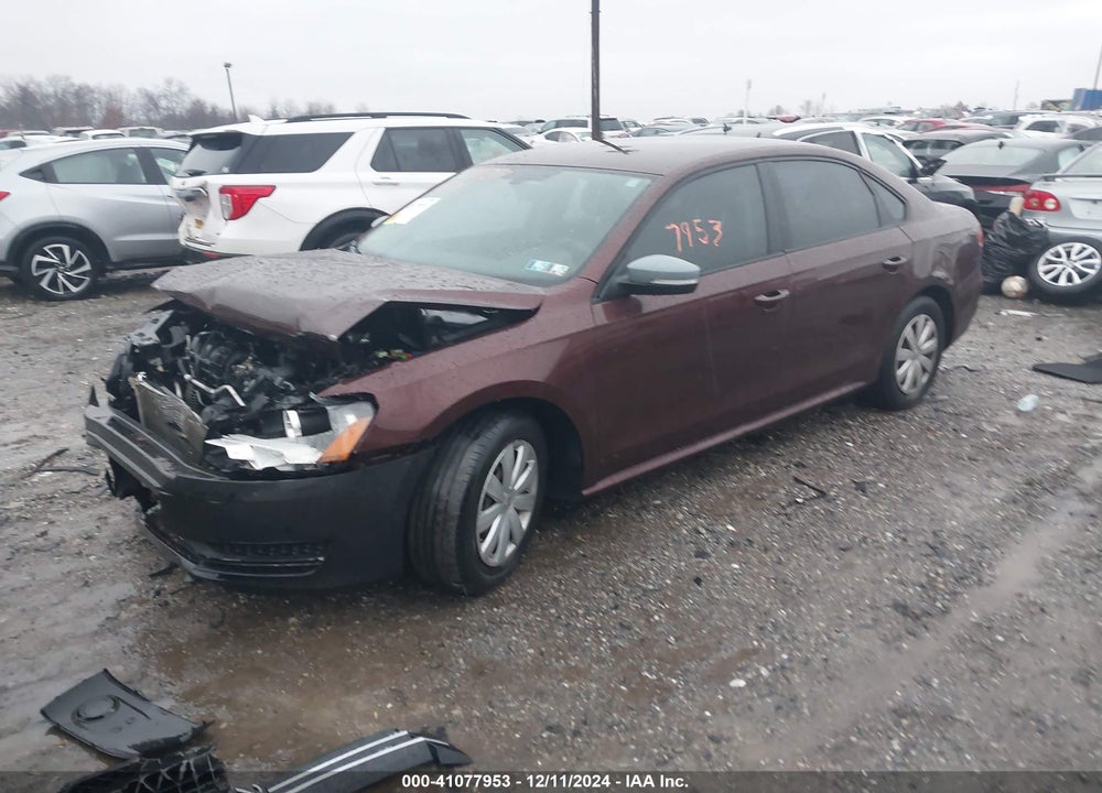 2012 VOLKSWAGEN PASSAT 2.5L S VIN: 1VWAP7A37CC065591