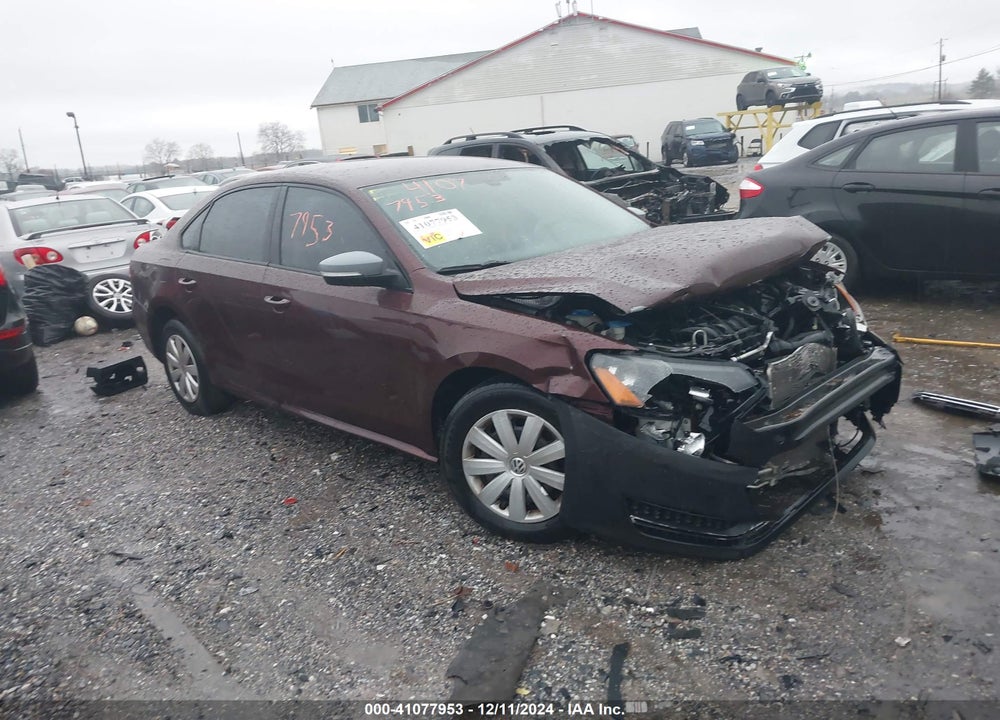 2012 VOLKSWAGEN PASSAT 2.5L S VIN: 1VWAP7A37CC065591