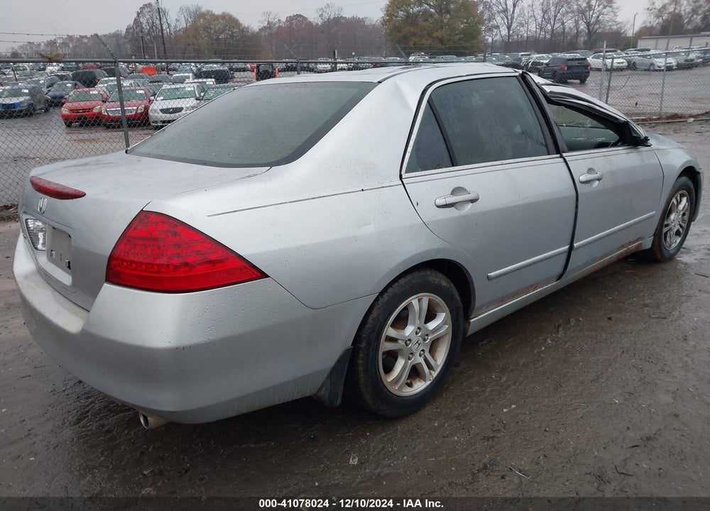 2007 HONDA ACCORD 2.4 SE VIN: 1HGCM56347A180587