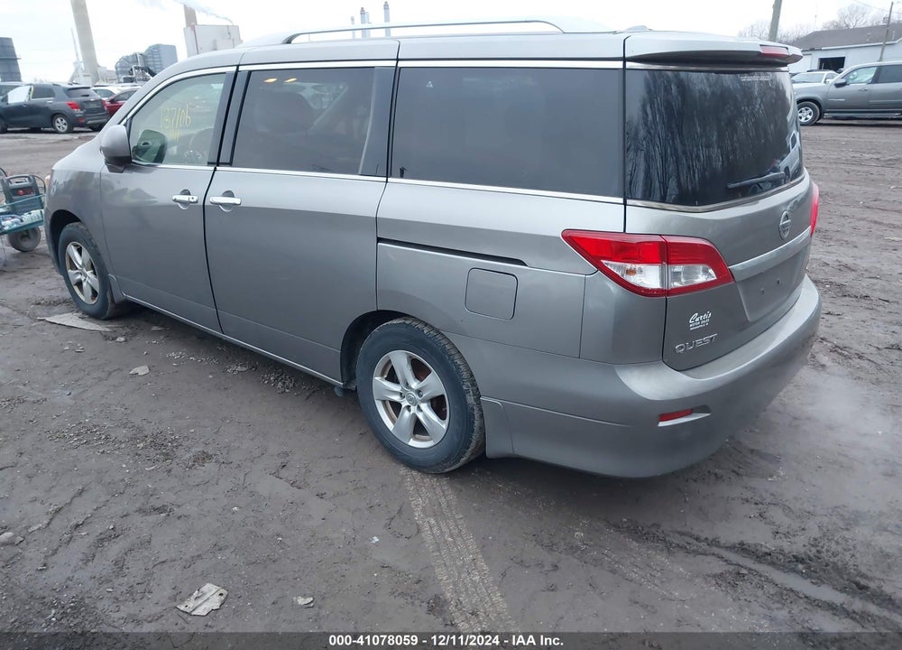 2012 NISSAN QUEST SV VIN: JN8AE2KP0C9047609