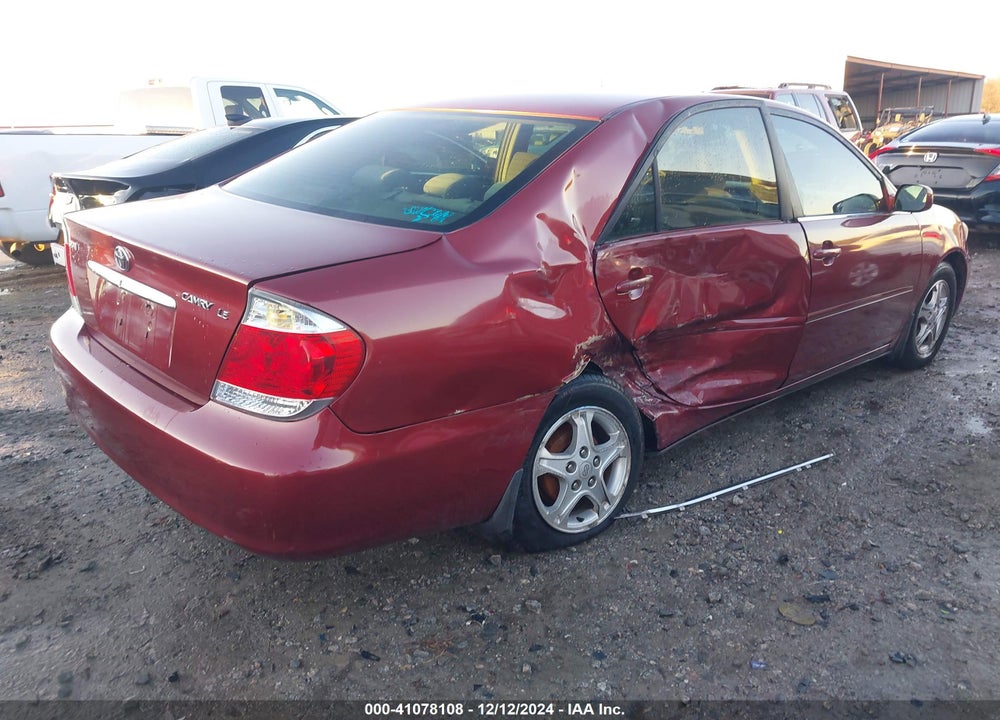 2005 TOYOTA CAMRY LE VIN: 4T1BE32K45U392051
