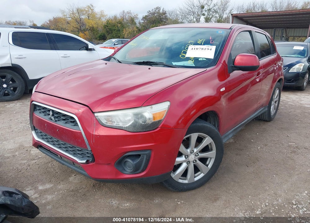 2014 MITSUBISHI OUTLANDER SPORT ES VIN: 4A4AP3AU7EE017027