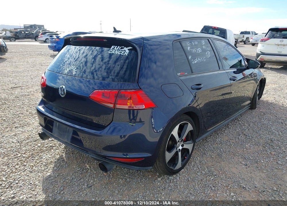 2017 VOLKSWAGEN GOLF GTI VIN: 3VW447AU4HM016644