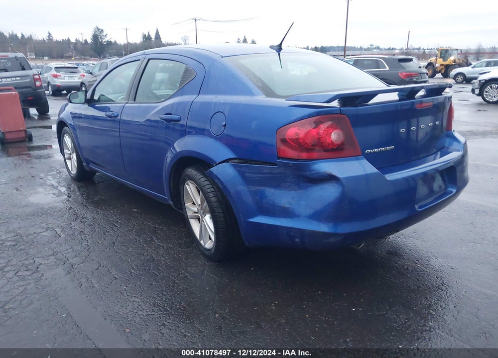 2012 DODGE AVENGER SE VIN: 1C3CDZAG9CN315683