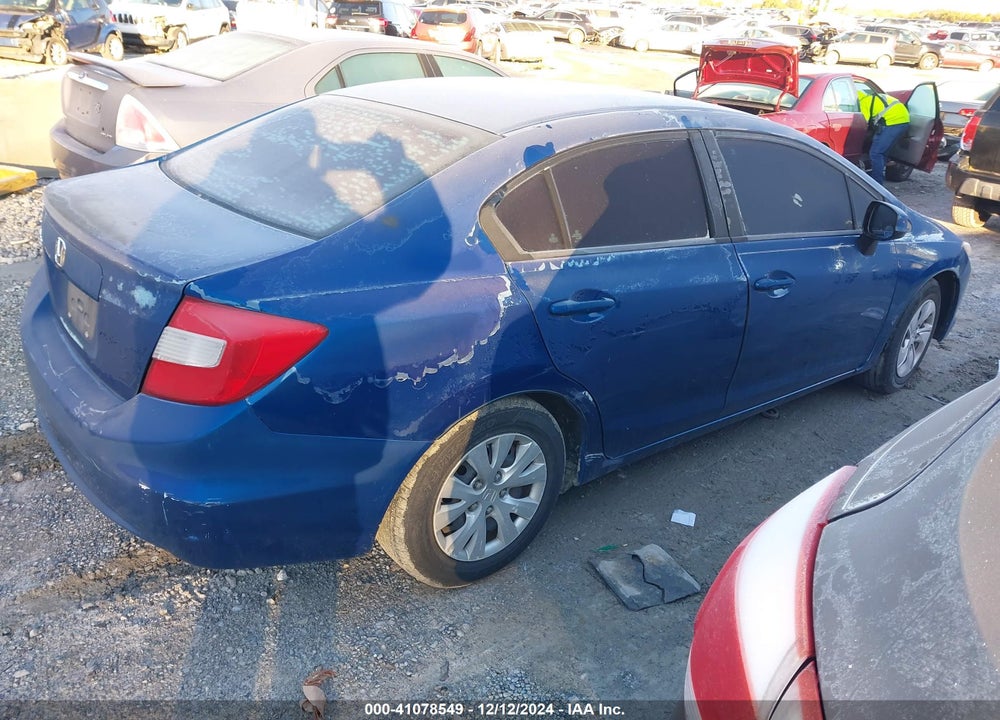 2012 HONDA CIVIC LX VIN: 19XFB2F59CE057697