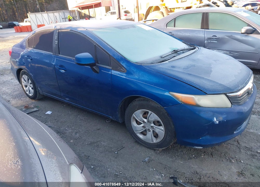 2012 HONDA CIVIC LX VIN: 19XFB2F59CE057697