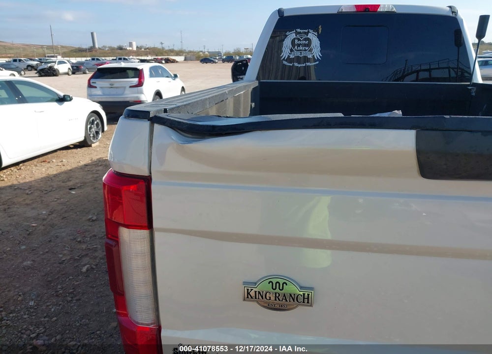 2017 FORD F-350 KING RANCH VIN: 1FT8W3DTXHEC53509