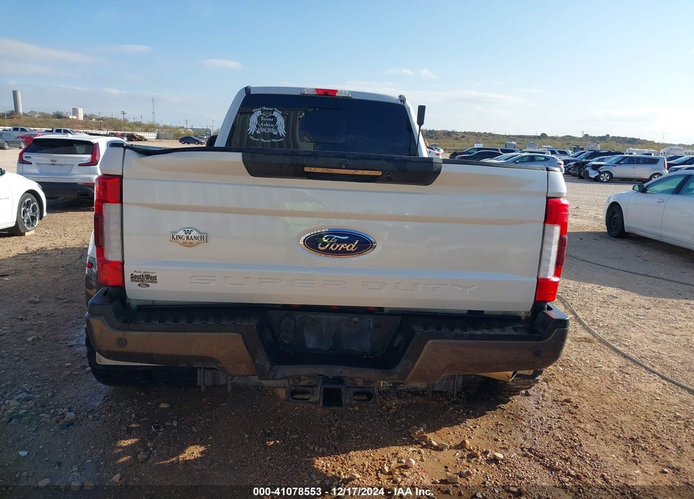 2017 FORD F-350 KING RANCH VIN: 1FT8W3DTXHEC53509
