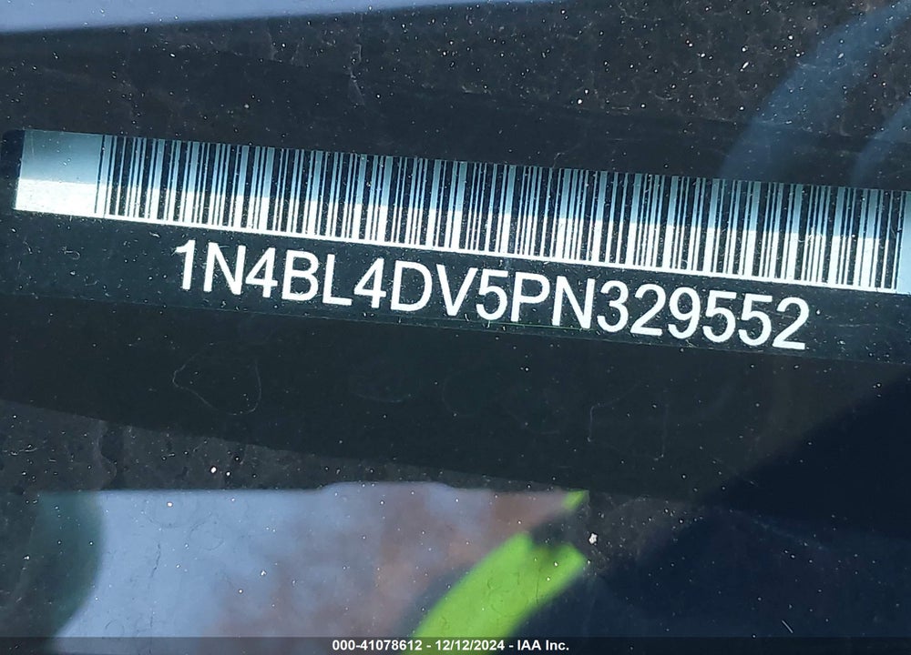 2023 NISSAN ALTIMA VIN: 1N4BL4DV5PN329552