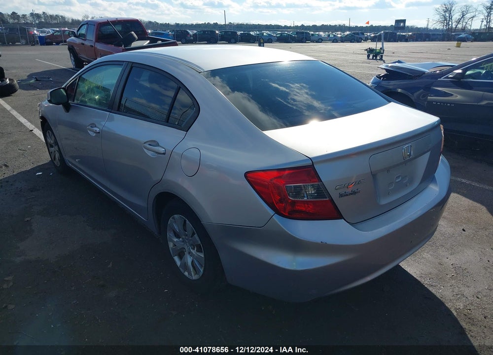 2012 HONDA CIVIC LX VIN: 2HGFB2F54CH606759