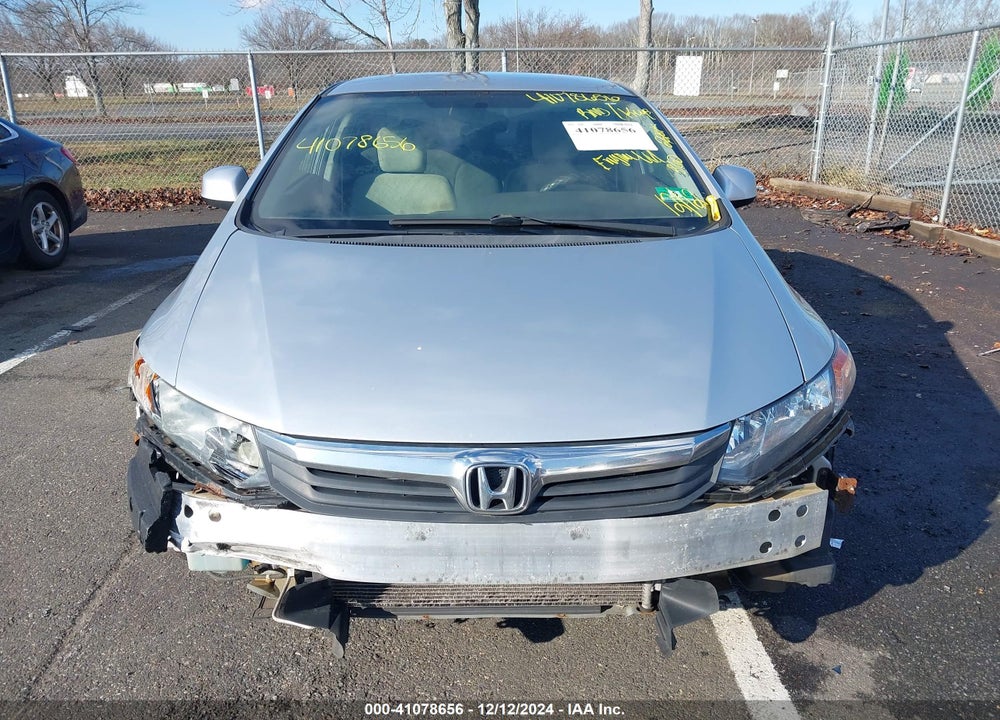 2012 HONDA CIVIC LX VIN: 2HGFB2F54CH606759