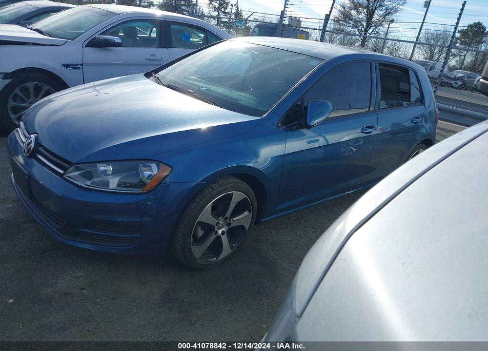 2015 VOLKSWAGEN GOLF TDI S 4-DOOR VIN: 3VWRA7AU0FM072544