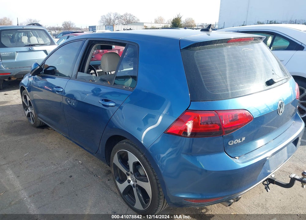 2015 VOLKSWAGEN GOLF TDI S 4-DOOR VIN: 3VWRA7AU0FM072544