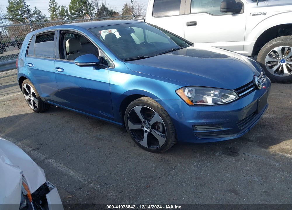 2015 VOLKSWAGEN GOLF TDI S 4-DOOR VIN: 3VWRA7AU0FM072544