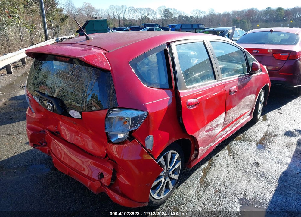 2012 HONDA FIT SPORT VIN: JHMGE8H5XCC036004