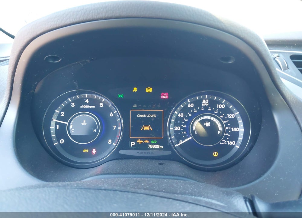 2017 HYUNDAI AZERA VIN: KMHFH4JG9HA575205