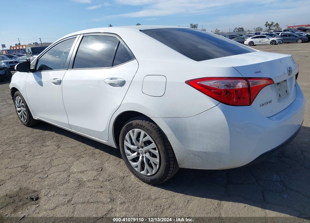 2018 TOYOTA COROLLA LE VIN: 2T1BURHE0JC104691
