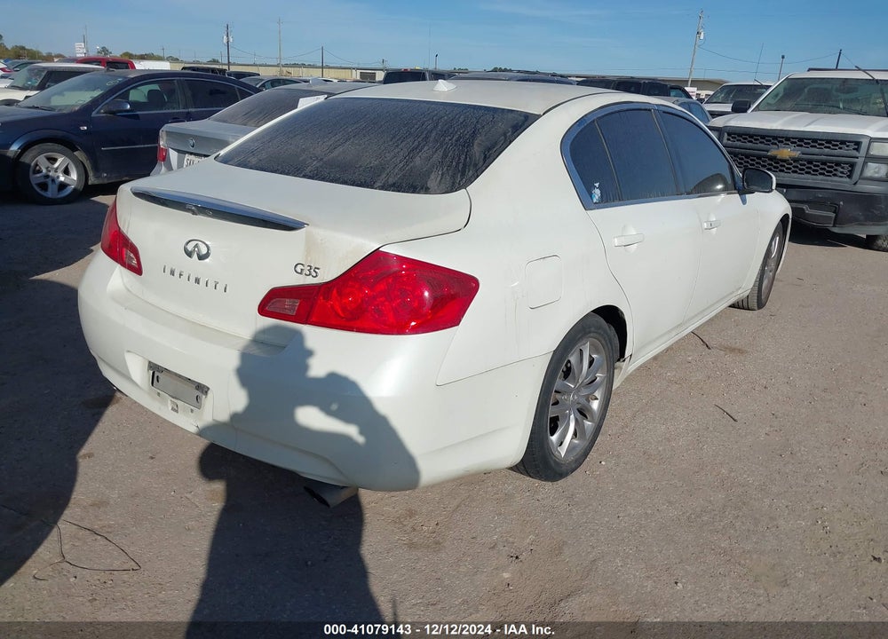 2008 INFINITI G35 JOURNEY VIN: JNKBV61EX8M228503