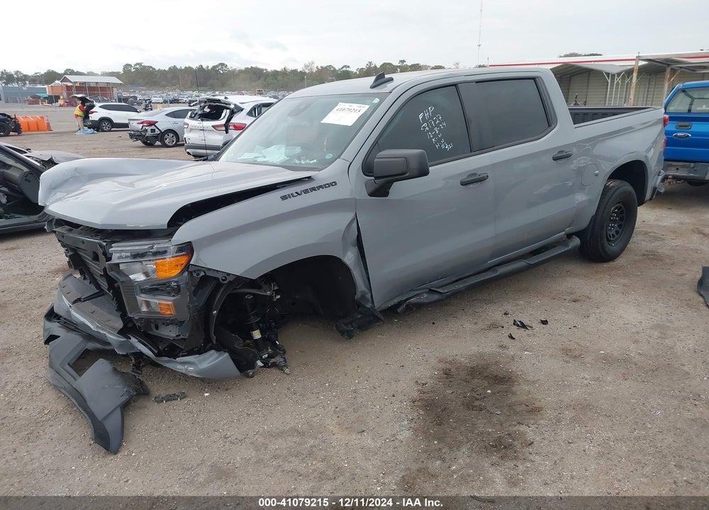 2024 CHEVROLET SILVERADO 1500 2WD SHORT BED CUSTOM VIN: 3GCPABEK9RG222983