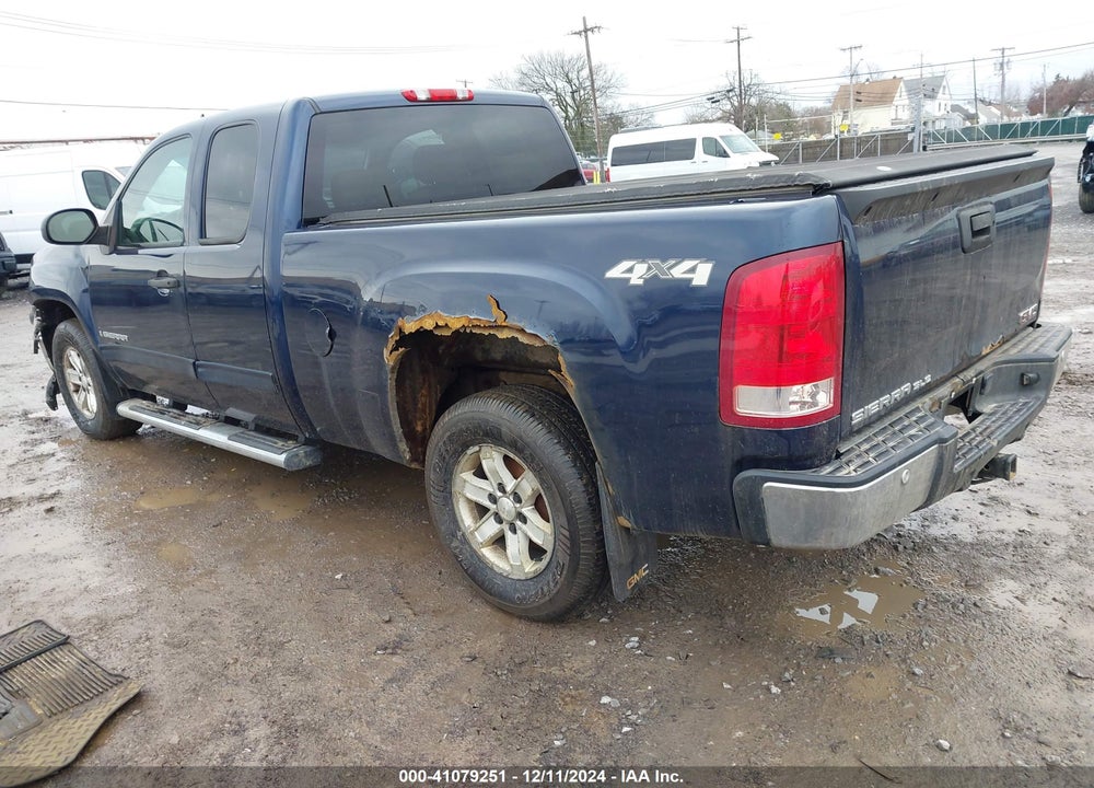 2009 GMC SIERRA 1500 VIN: 1GTEK29J09Z250256