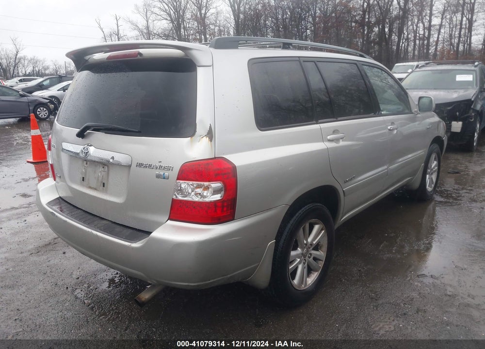 2006 TOYOTA HIGHLANDER HYBRID LIMITED V6 VIN: JTEEW21A260023744