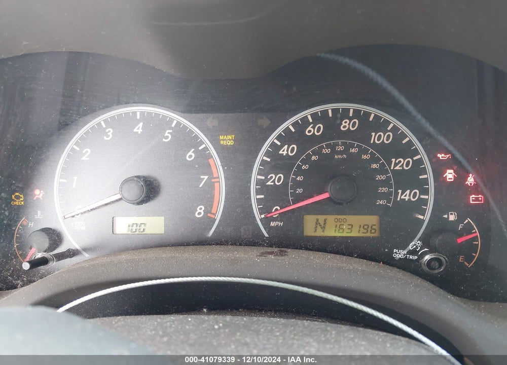 2009 TOYOTA COROLLA LE VIN: 2T1BU40E79C149122