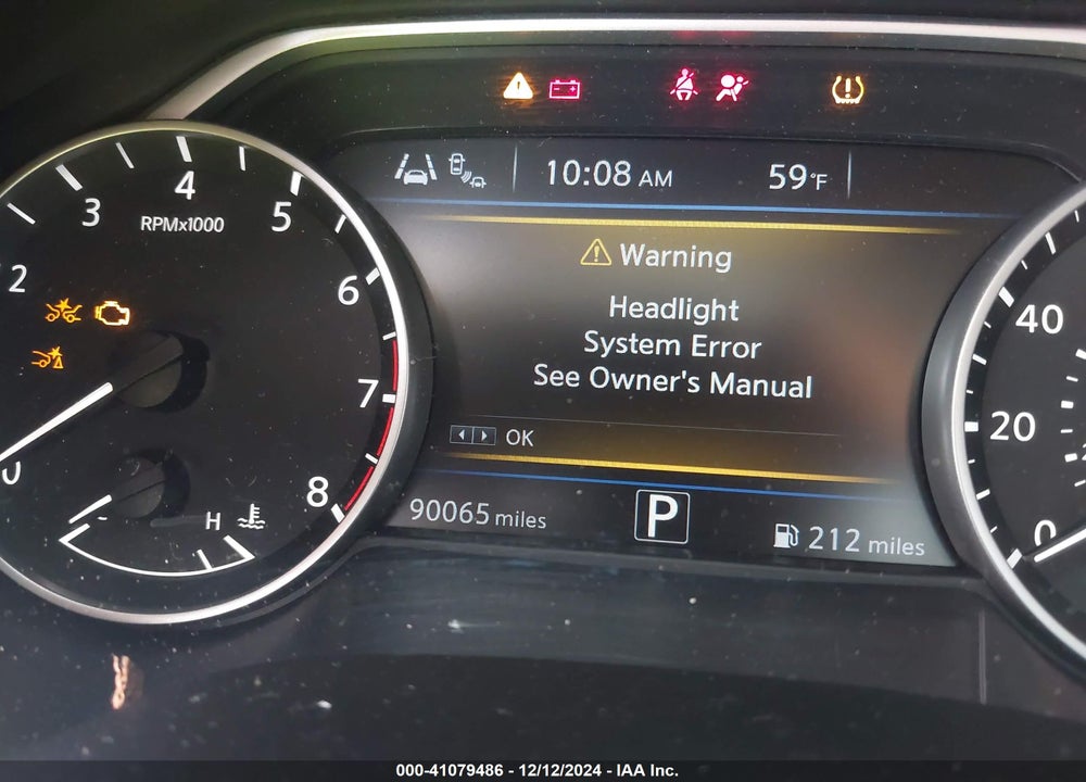 2020 NISSAN MAXIMA SL XTRONIC CVT VIN: 1N4AA6DV4LC375909