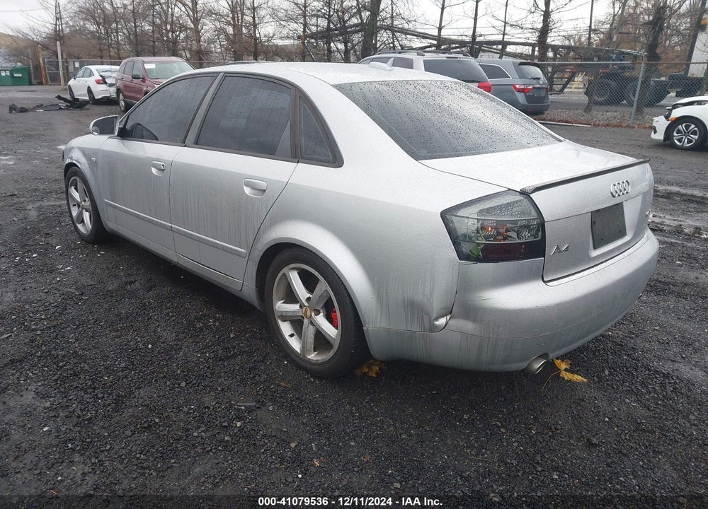 2005 AUDI A4 1.8T VIN: WAUJC68E75A018167