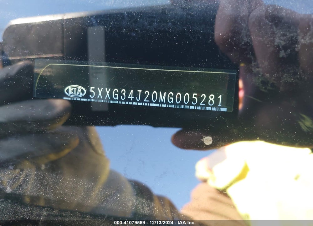 2021 KIA K5 VIN: 5XXG34J20MG005281