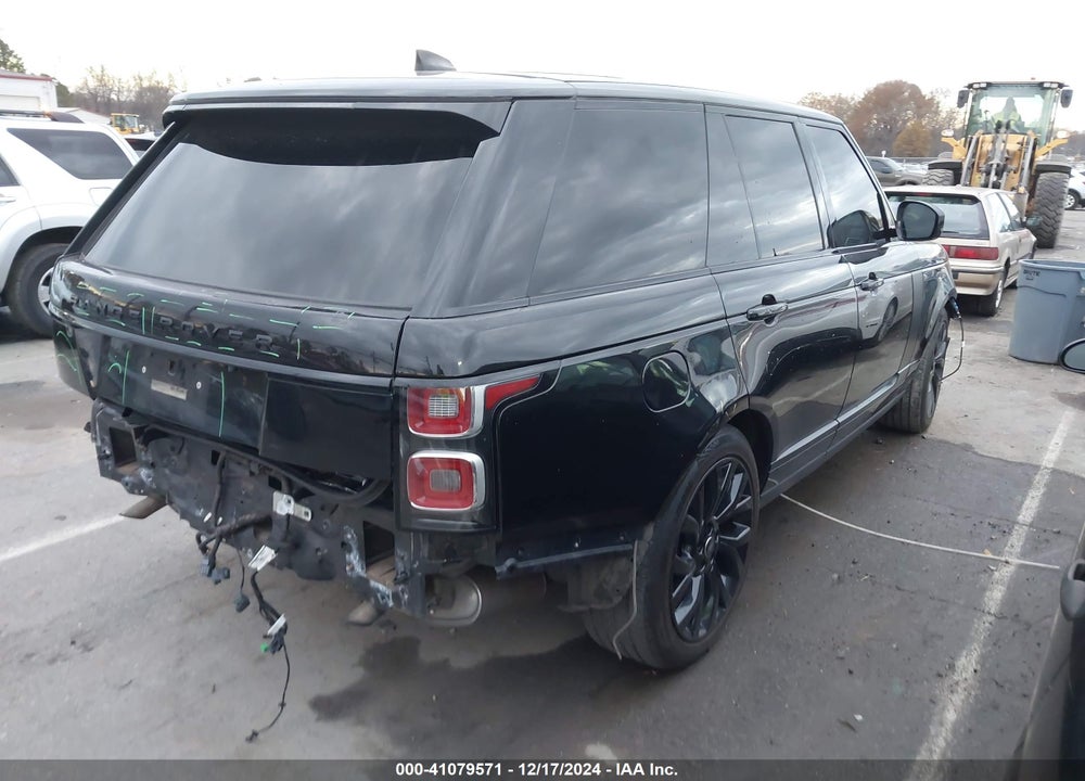 2019 LAND ROVER RANGE ROVER 3.0L V6 SUPERCHARGED VIN: SALGR2RV5KA564294