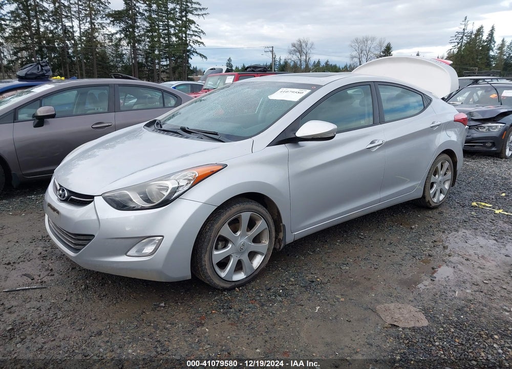 2013 HYUNDAI ELANTRA LIMITED VIN: KMHDH4AEXDU569055