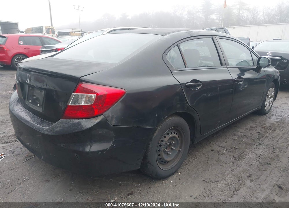 2012 HONDA CIVIC LX VIN: 2HGFB2F54CH566943