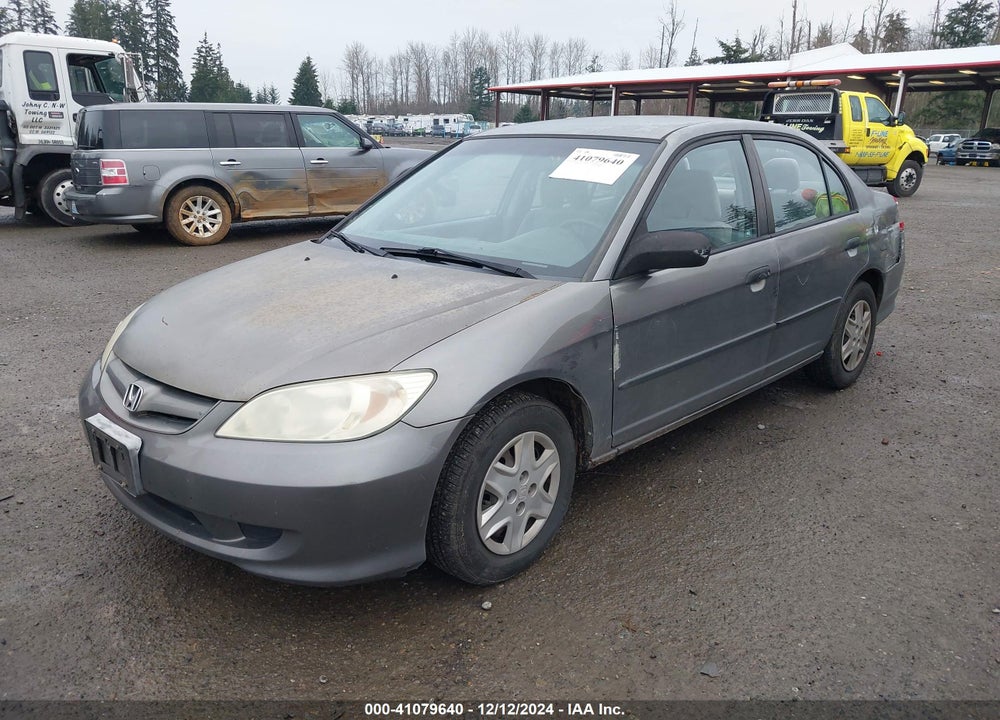 2005 HONDA CIVIC SDN VP VIN: 2HGES16365H577353