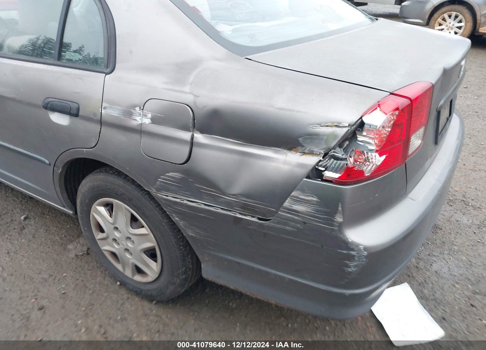 2005 HONDA CIVIC SDN VP VIN: 2HGES16365H577353