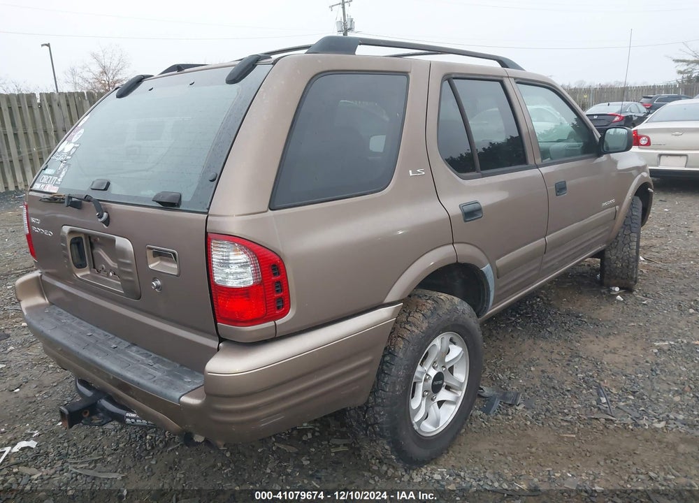 2002 ISUZU RODEO LS 3.2L V6/LSE 3.2L V6/S 3.2L V6 VIN: 4S2CK58W724323863