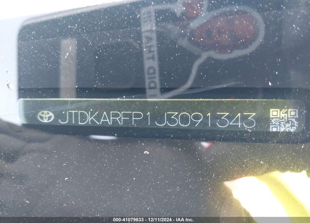 2018 TOYOTA PRIUS PRIME PLUS VIN: JTDKARFP1J3091343