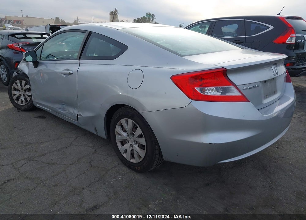 2012 HONDA CIVIC LX VIN: 2HGFG3B52CH551953